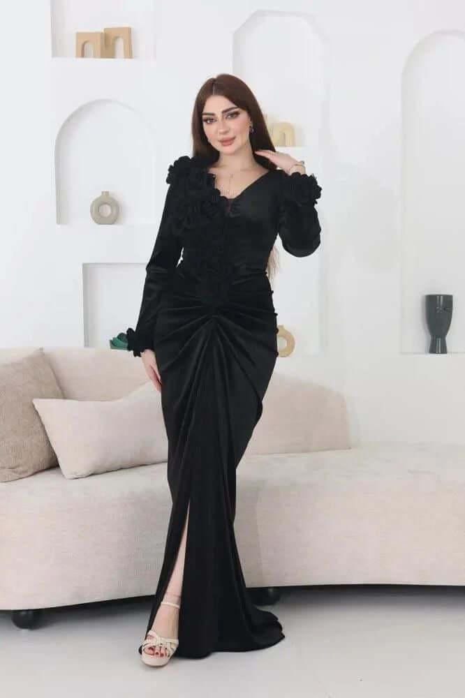 فستان نسائي أنيق مناسب للمناسبات اليومية والخروج، يتميز بتصميم عصري